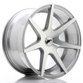JR Wheels JR20 18x9,5 ET20-40 BLANK Silver Machined Face