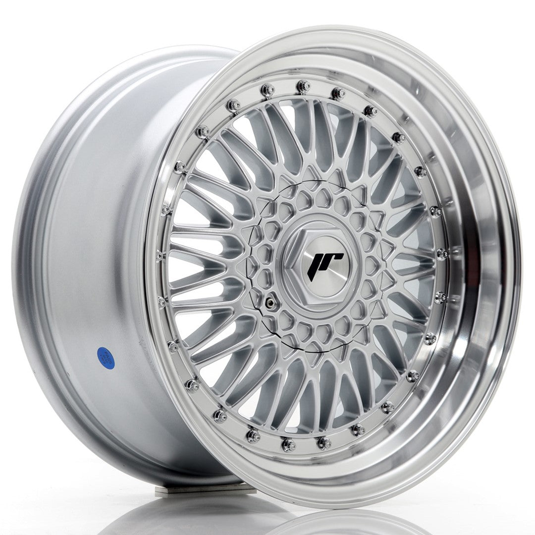 JR Wheels JR9 17x8,5 ET20 5x112/120 Silver w/ Machined Lip+Silver Rivets
