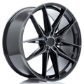JR Wheels JR44 22x9 ET15-35 5H BLANK Black Machined w/ Tinted Face