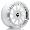 JR Wheels JR26 17x8 ET20-35 BLANK White w/ Machined Lip