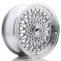 JR Wheels JR9 16x7,5 ET25 BLANK Silver w/ Machined Lip+Silver Rivets