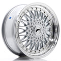JR Wheels JR9 17x7,5 ET35 4x100/108 Silver w/ Machined Lip+Silver Rivets